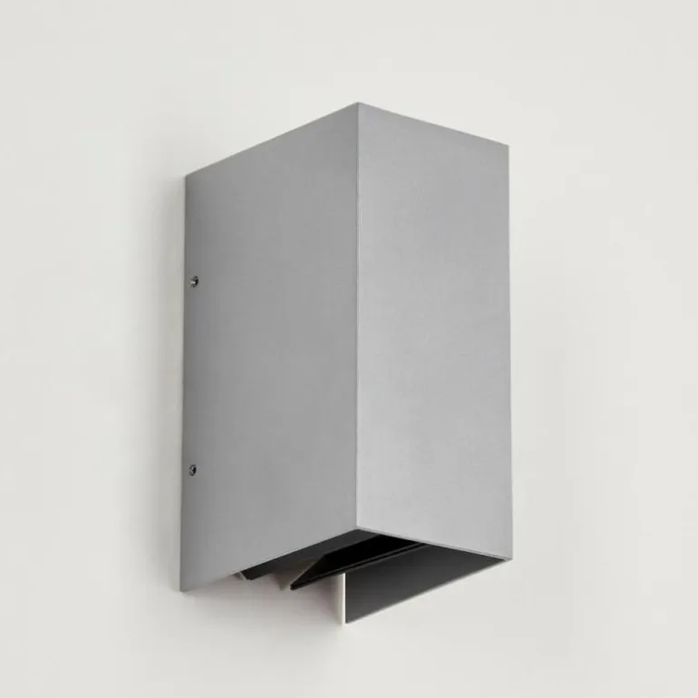Applique murale d'extérieur Hoods LED Gris, 2 lumières