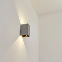 Applique murale d'extérieur Hoods LED Gris, 2 lumières