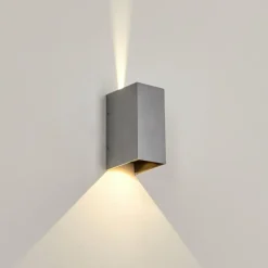 Applique murale d'extérieur Hoods LED Gris, 2 lumières