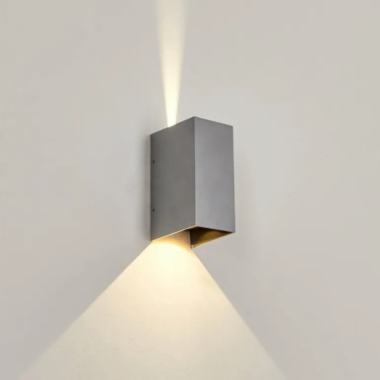 Applique murale d'extérieur Hoods LED Gris, 2 lumières