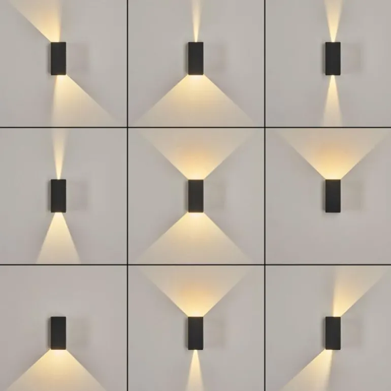 Applique murale d'extérieur Hoods LED Anthracite, 2 lumières