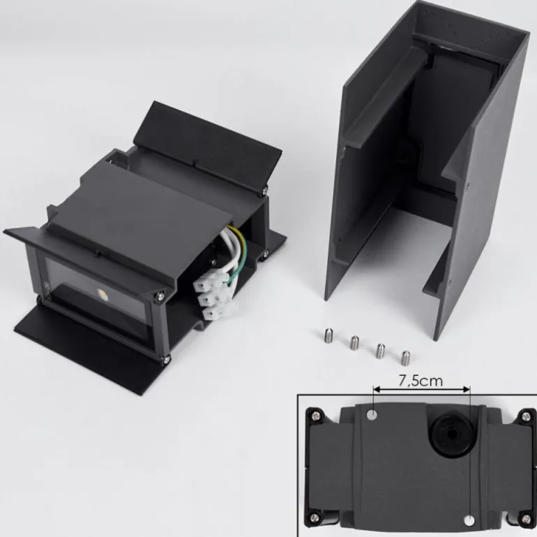 Applique murale d'extérieur Hoods LED Anthracite, 2 lumières