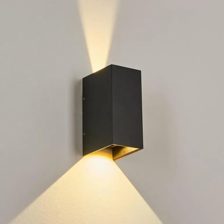 Applique murale d'extérieur Hoods LED Anthracite, 2 lumières