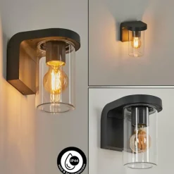 Applique murale d'extérieur Radnor Anthracite, 1 lumière