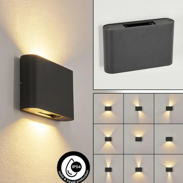 Applique murale d'extérieur Trapatrapa LED Anthracite, 2 lumières