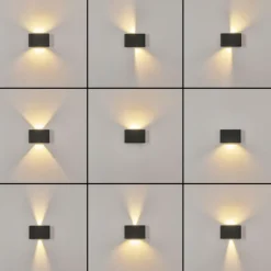 Applique murale d'extérieur Trapatrapa LED Anthracite, 2 lumières