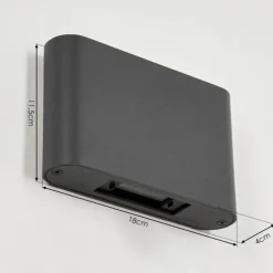 Applique murale d'extérieur Trapatrapa LED Anthracite, 2 lumières