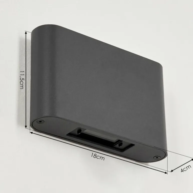 Applique murale d'extérieur Trapatrapa LED Anthracite, 2 lumières