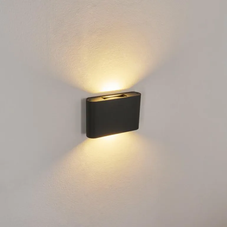 Applique murale d'extérieur Trapatrapa LED Anthracite, 2 lumières
