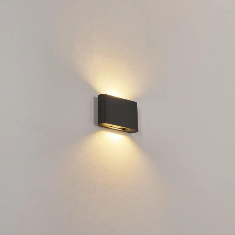 Applique murale d'extérieur Trapatrapa LED Anthracite, 2 lumières