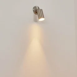 Applique murale d'extérieur Bessiebelle Acier inoxydable, Blanc, 1 lumière