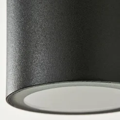 Applique murale d'extérieur Bessiebelle Noir, Transparent, 2 lumières