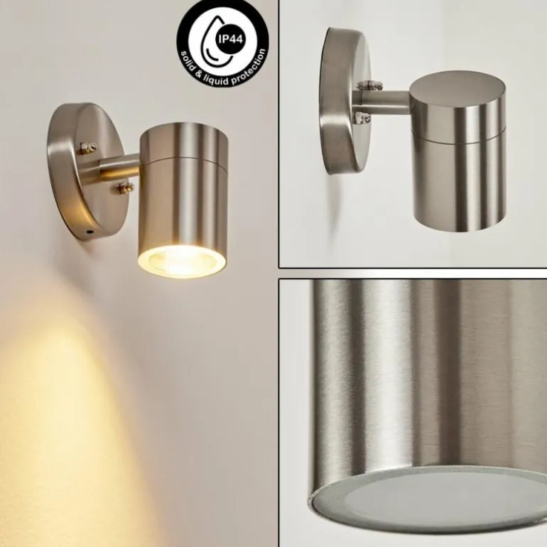 Applique murale d'extérieur Bessiebelle Acier inoxydable, Blanc, 1 lumière