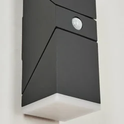 Applique murale d'extérieur Toogong LED Anthracite, 2 lumières, Détecteur de mouvement