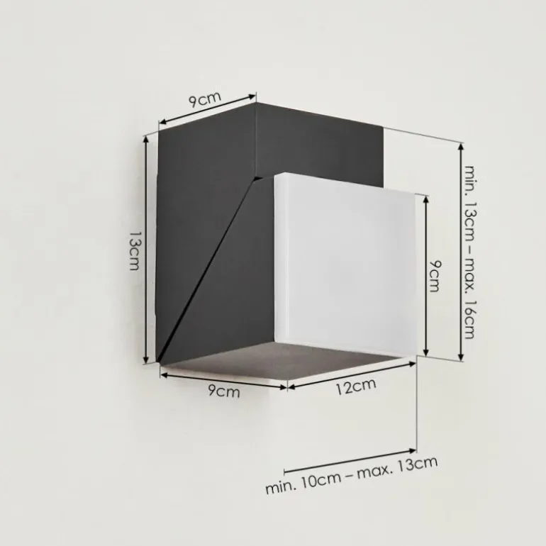 Applique murale d'extérieur Toogong LED Anthracite, 1 lumière