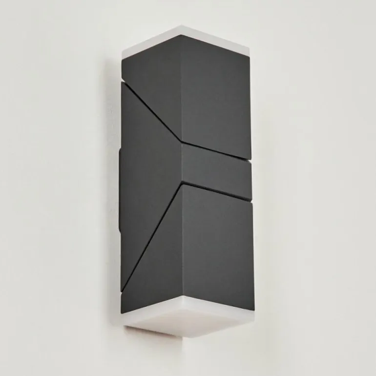 Applique murale d'extérieur Toogong LED Anthracite, 2 lumières