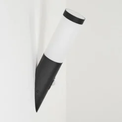 Applique murale d'extérieur Ruti Noir, 1 lumière, Détecteur de mouvement