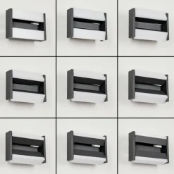 Applique murale d'extérieur Ramalheira LED Anthracite, 1 lumière