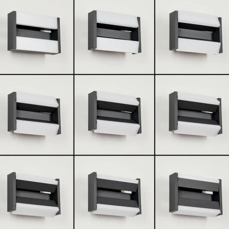 Applique murale d'extérieur Ramalheira LED Anthracite, 1 lumière