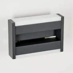 Applique murale d'extérieur Ramalheira LED Anthracite, 1 lumière