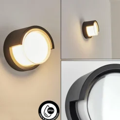 Applique murale d'extérieur Vurey LED Noir, 1 lumière
