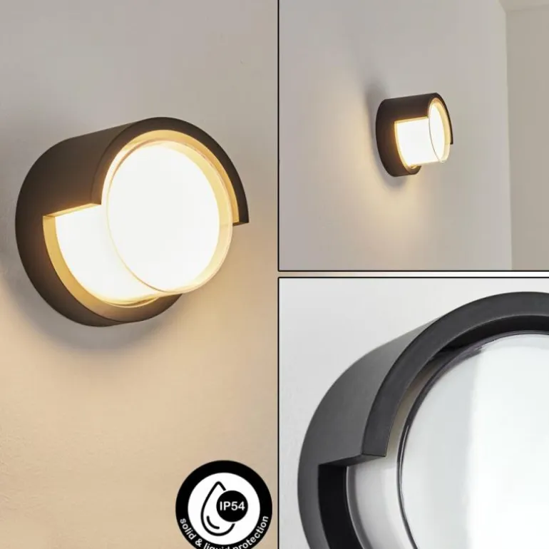Applique murale d'extérieur Vurey LED Noir, 1 lumière