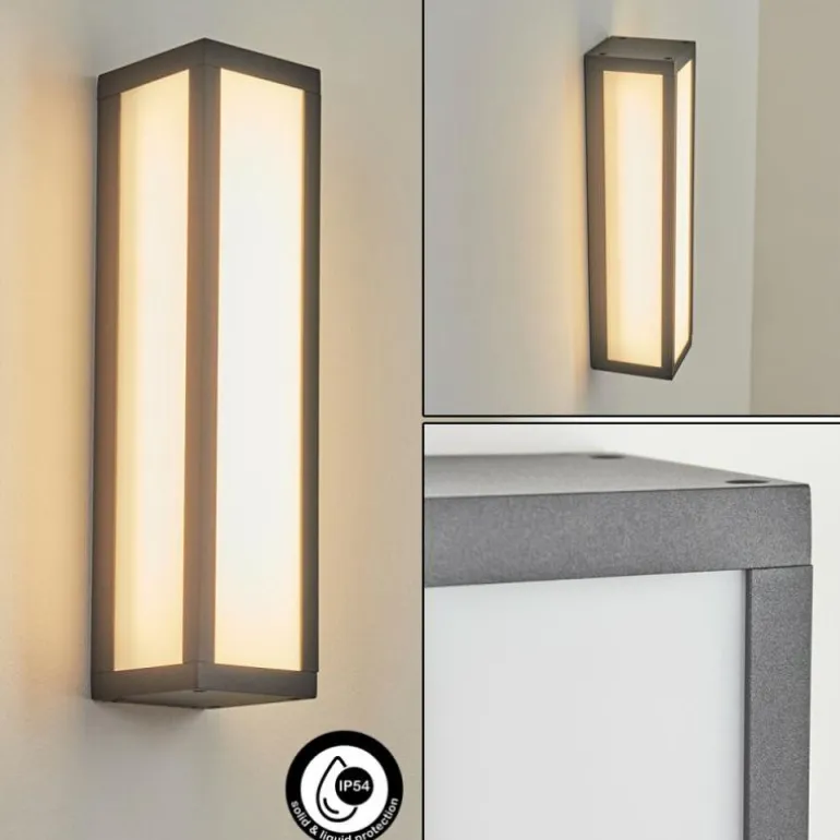 Applique murale d'extérieur Apidou LED Anthracite, 1 lumière