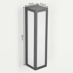 Applique murale d'extérieur Apidou LED Anthracite, 1 lumière