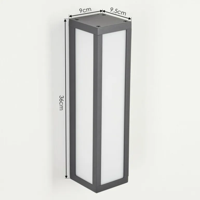 Applique murale d'extérieur Apidou LED Anthracite, 1 lumière