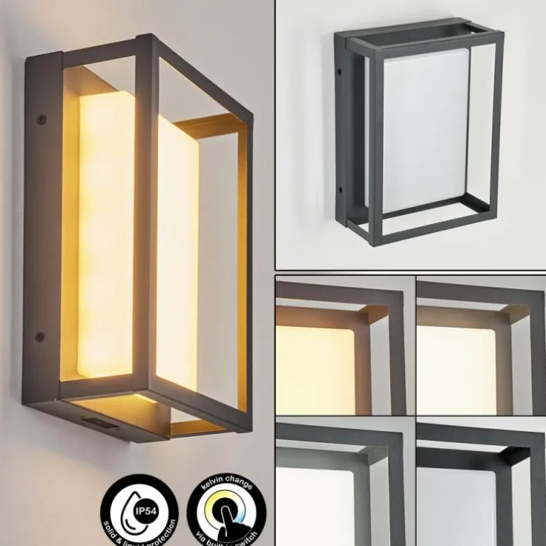 Applique murale d'extérieur Nonza LED Anthracite, 1 lumière