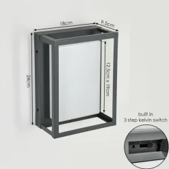 Applique murale d'extérieur Nonza LED Anthracite, 1 lumière