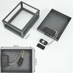 Applique murale d'extérieur Nonza LED Anthracite, 1 lumière