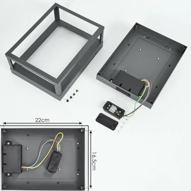 Applique murale d'extérieur Nonza LED Anthracite, 1 lumière