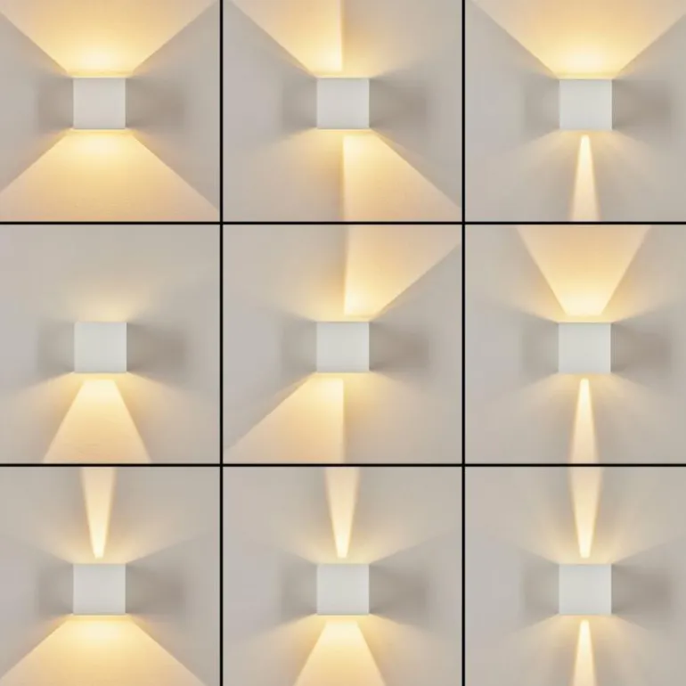 Applique murale d'extérieur Tamarin LED Blanc, 2 lumières