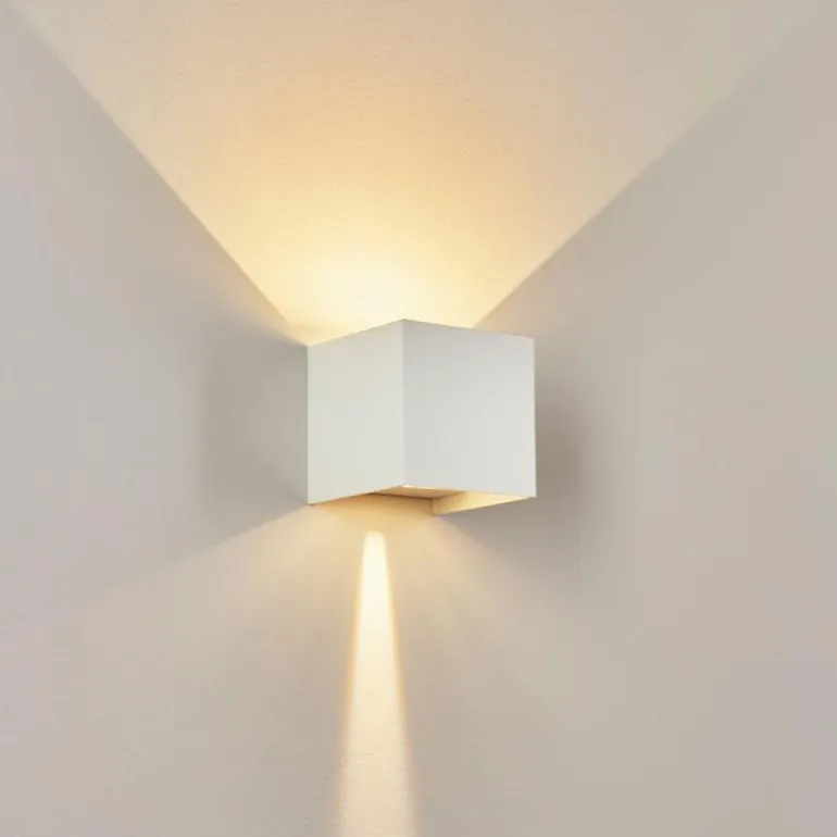 Applique murale d'extérieur Tamarin LED Blanc, 2 lumières