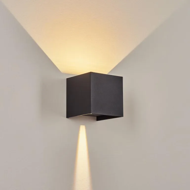 Applique murale d'extérieur Tamarin LED Noir, 2 lumières