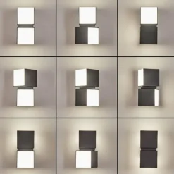 Applique murale d'extérieur Swanek LED Anthracite, 1 lumière
