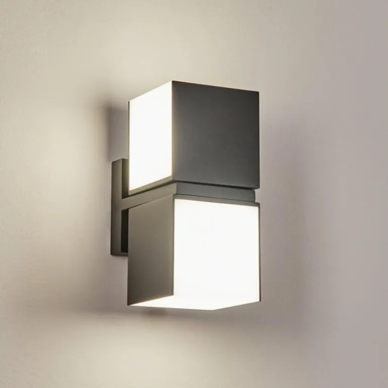 Applique murale d'extérieur Swanek LED Anthracite, 1 lumière