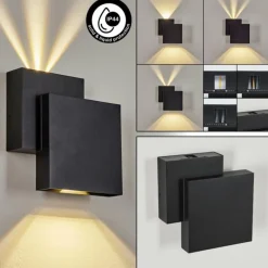 Applique murale d'extérieur Colare LED Noir, 1 lumière