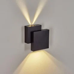 Applique murale d'extérieur Colare LED Noir, 1 lumière