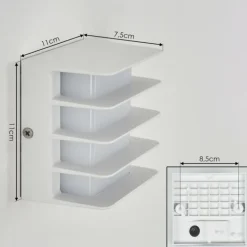 Applique murale d'extérieur Guichard LED Blanc, 1 lumière