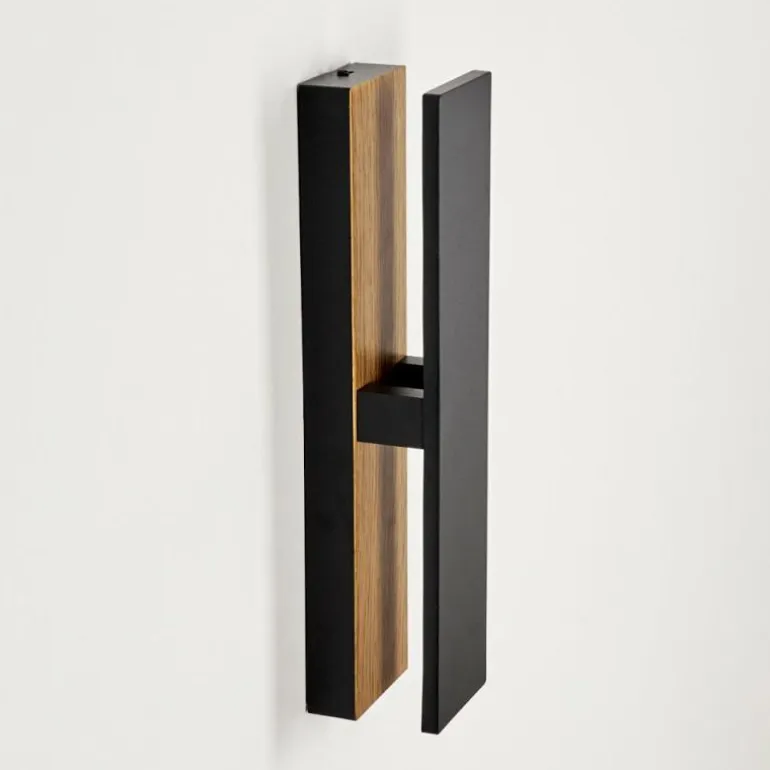 Applique murale d'extérieur Berna LED Couleur bois, 1 lumière