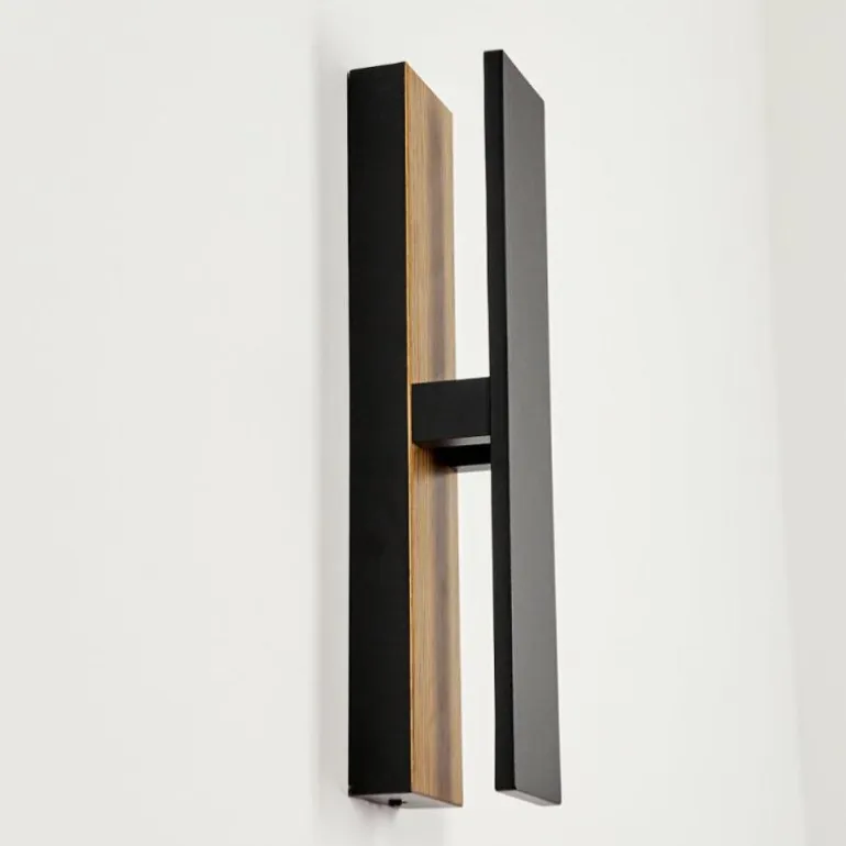 Applique murale d'extérieur Berna LED Couleur bois, 1 lumière