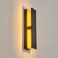 Applique murale d'extérieur Berna LED Couleur bois, 1 lumière