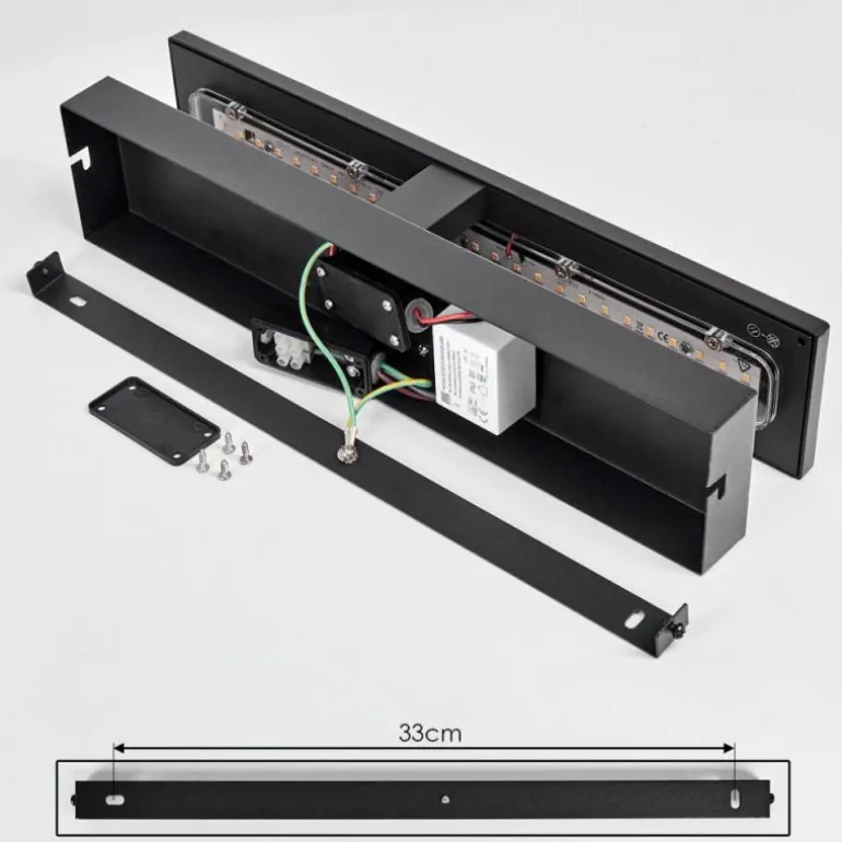 Applique murale d'extérieur Berna LED Couleur bois, 1 lumière