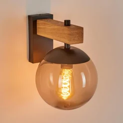 Applique murale d'extérieur Pampita Couleur bois, 1 lumière