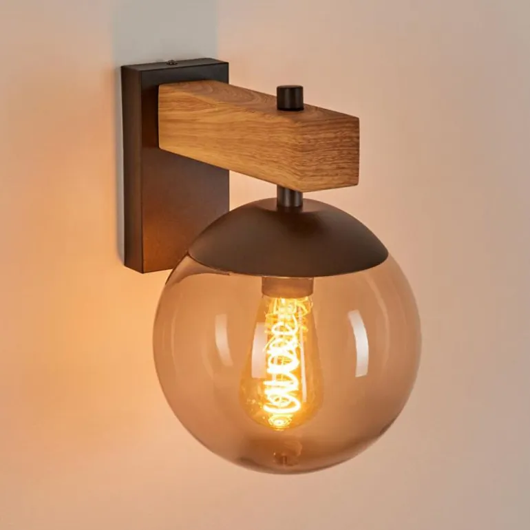 Applique murale d'extérieur Pampita Couleur bois, 1 lumière
