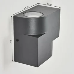 Applique murale d'extérieur Lolog Anthracite, 2 lumières