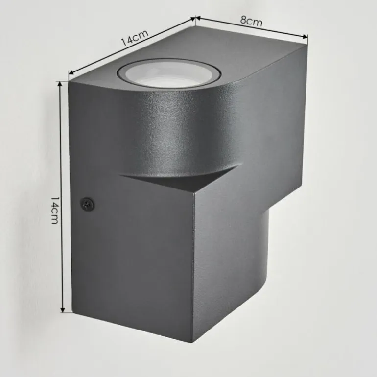 Applique murale d'extérieur Lolog Anthracite, 2 lumières