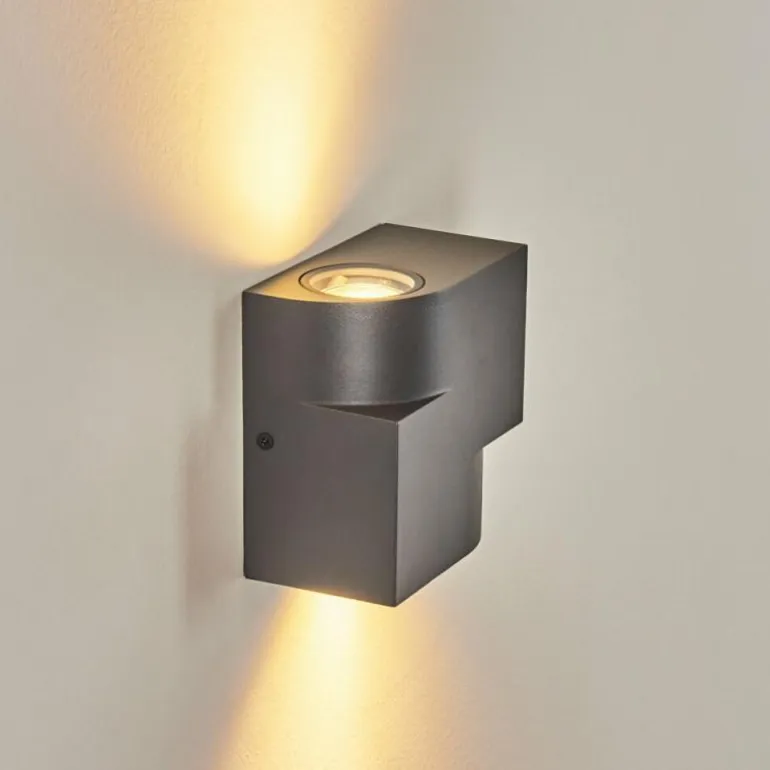 Applique murale d'extérieur Lolog Anthracite, 2 lumières